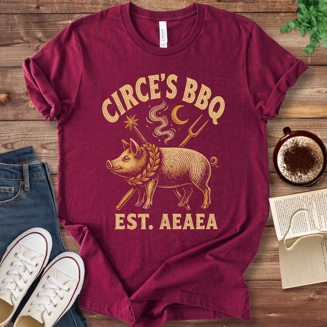 T-Shirt Maroon / S Circe's BBQ T-Shirt