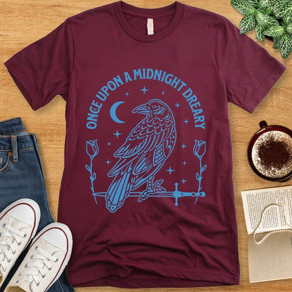 T-Shirt Maroon / S Edgar Allan Poe Butterfly Shirt