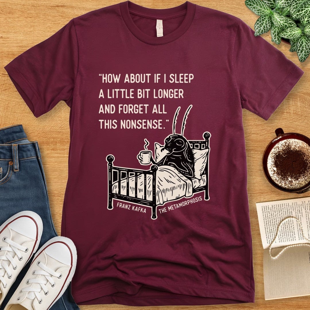 T-Shirt Maroon / S Kafka Metamorphosis Shirt
