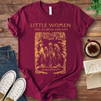 T-Shirt Maroon / S Little Women Book Cover T-Shirt
