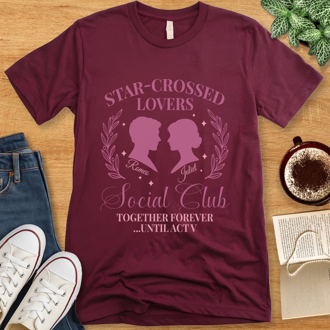 T-Shirt Maroon / S Romeo & Juliet Shirt - Star Crossed Lovers Social Club