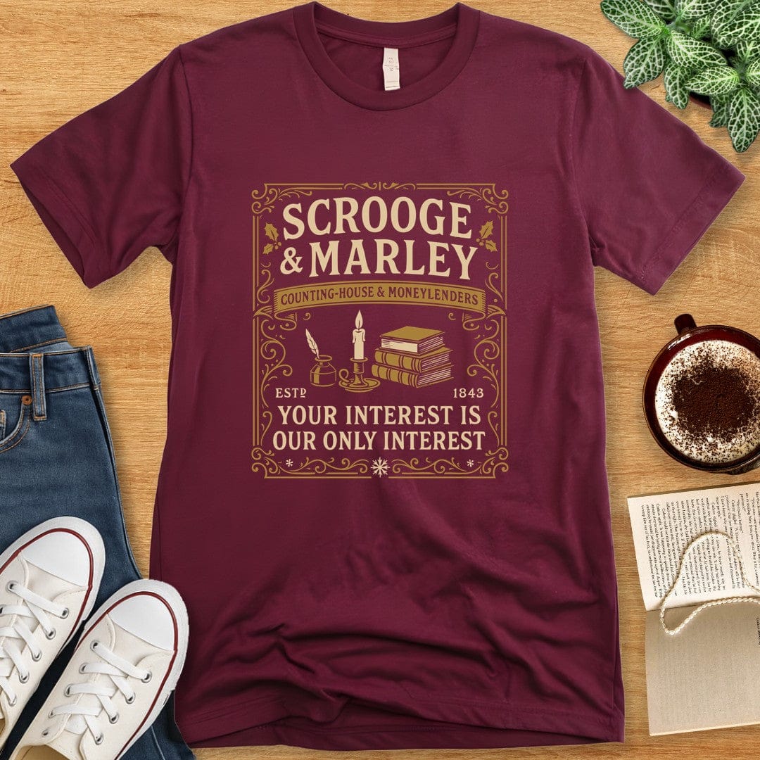 T-Shirt Maroon / S Scrooge and Marley Shirt