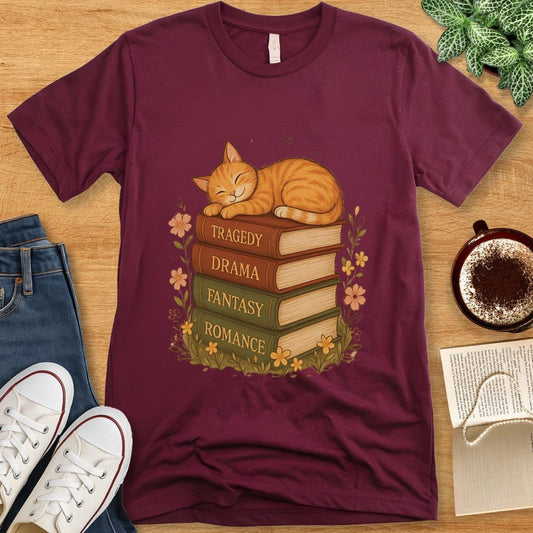 T-Shirt Maroon / S Tragedy Drama Fantasy Romance Shirt