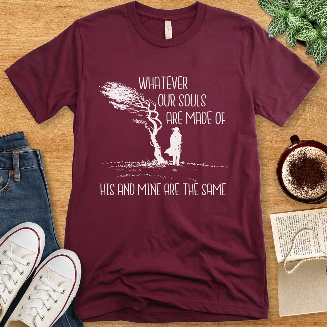 T-Shirt Maroon / S Wuthering Heights Heathcliff Moors T-shirt