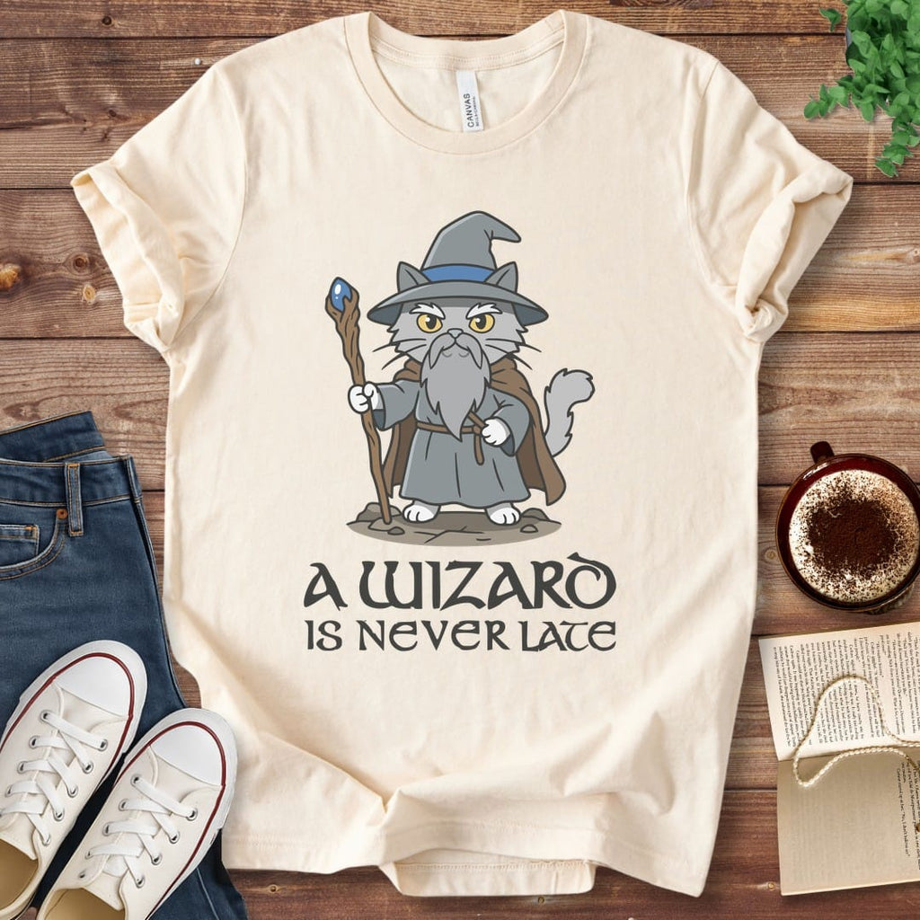 T-Shirt Natural / S A Wizard Is Never Late T-Shirt