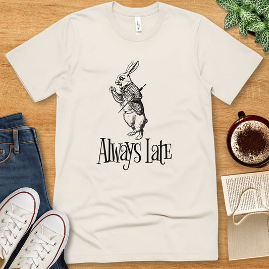 T-Shirt Natural / S Always Late White Rabbit Shirt