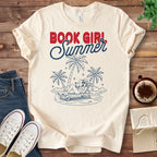 T-Shirt Natural / S Book Girl Summer T-Shirt
