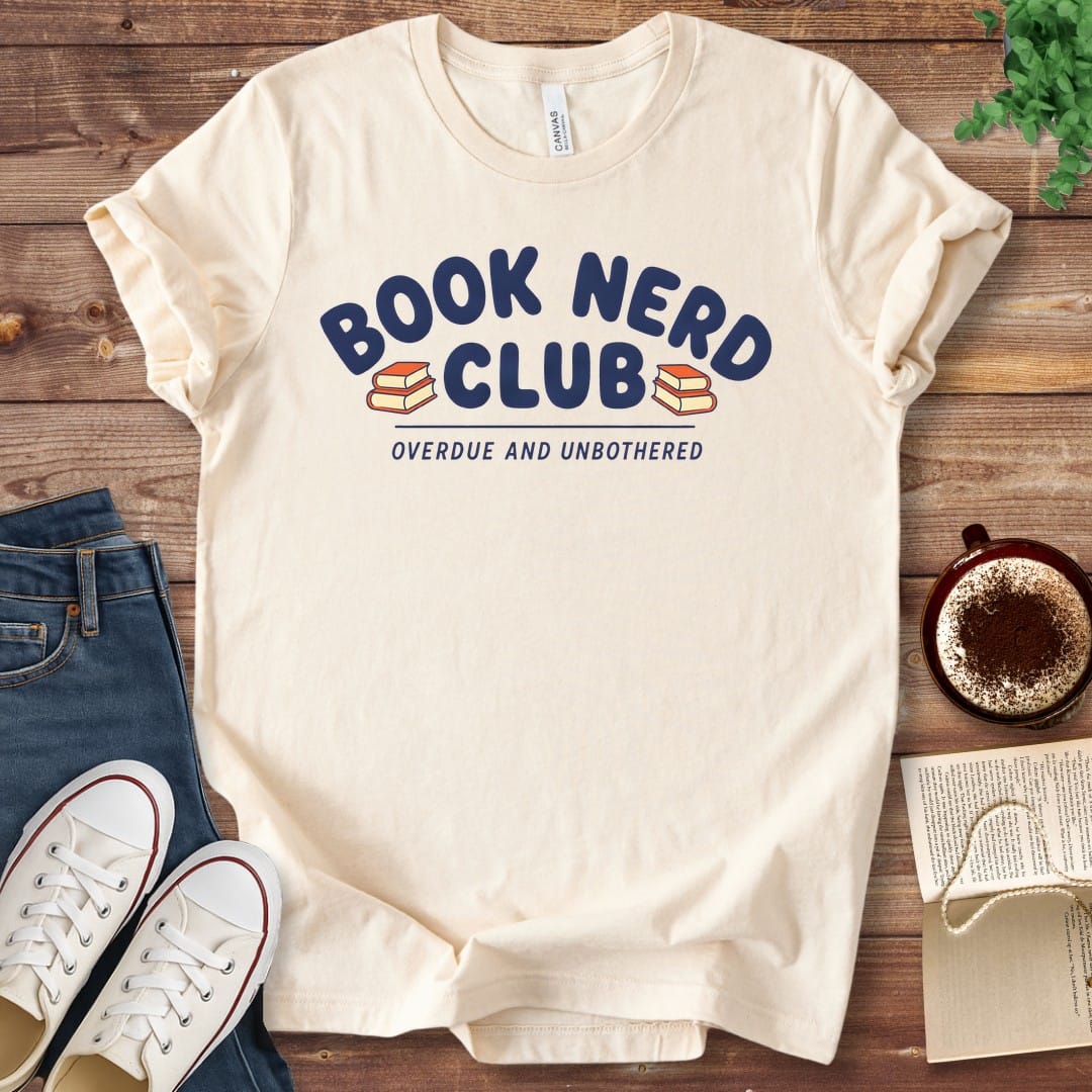 T-Shirt Natural / S Book Nerd Club T-Shirt