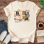 T-Shirt Natural / S Book Nerd Floral Shirt