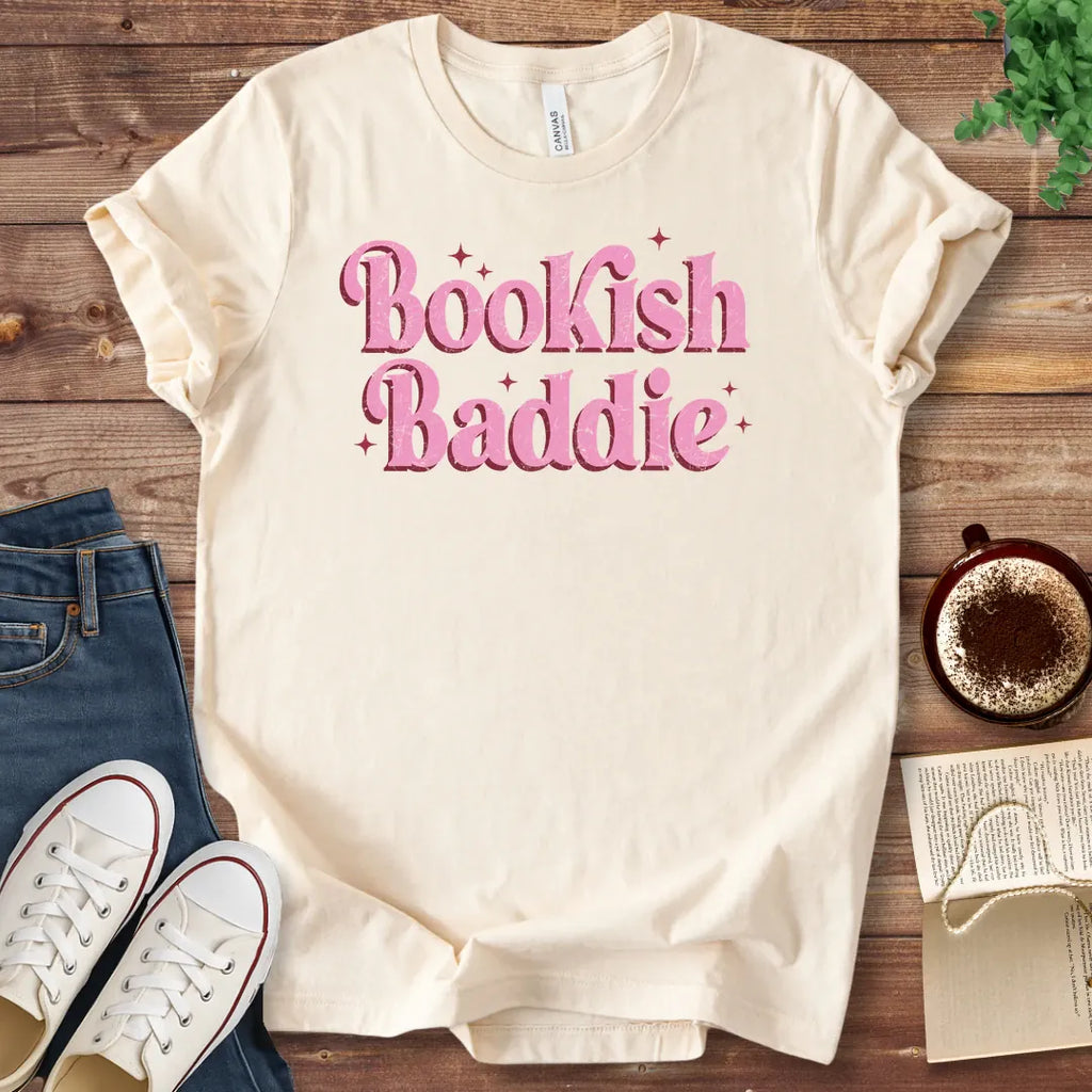 T-Shirt Natural / S Bookish Baddie T-Shirt