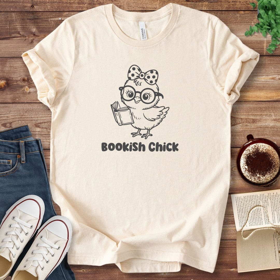 T-Shirt Natural / S Bookish Chick Shirt