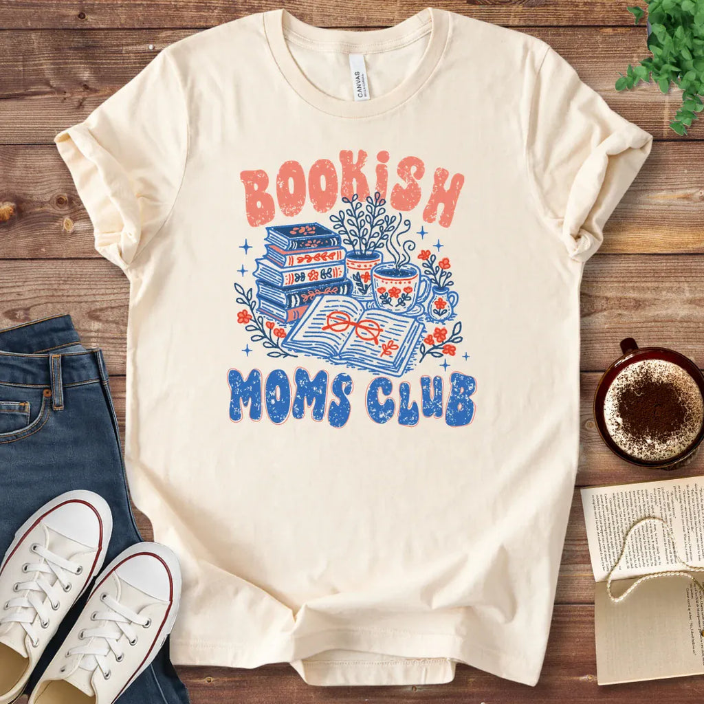 T-Shirt Natural / S Bookish Moms Club T-Shirt