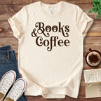T-Shirt Natural / S Books and Coffee T-Shirt
