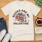 T-Shirt Natural / S Books Valentine T-shirt