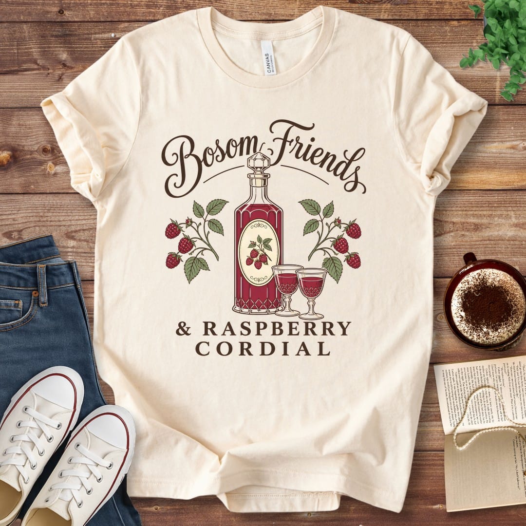 T-Shirt Natural / S Bosom Friends and Raspberry Cordial T-Shirt