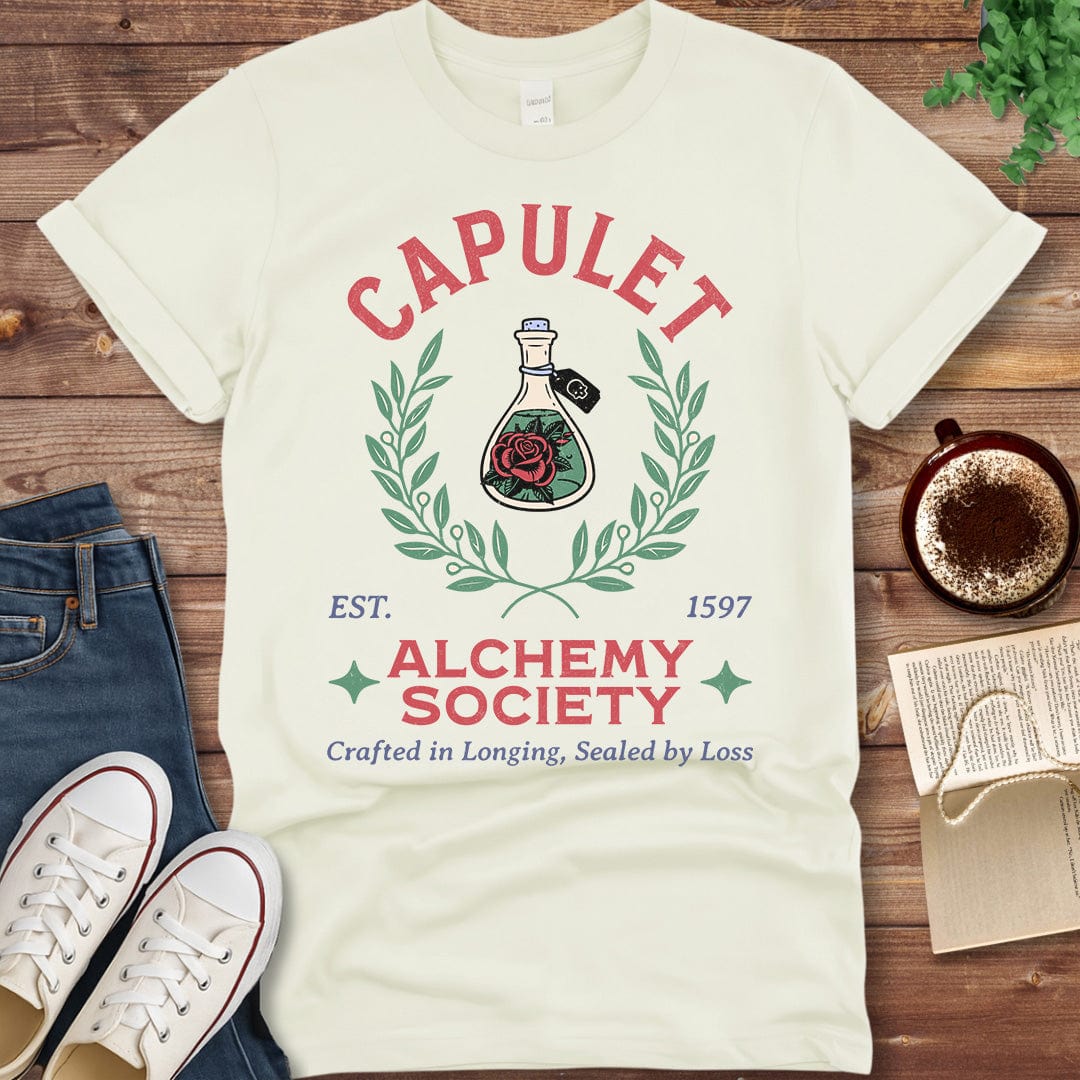 Printful T-shirt Natural / S Capulet Alchemy Society Shirt – Romeo and Juliet