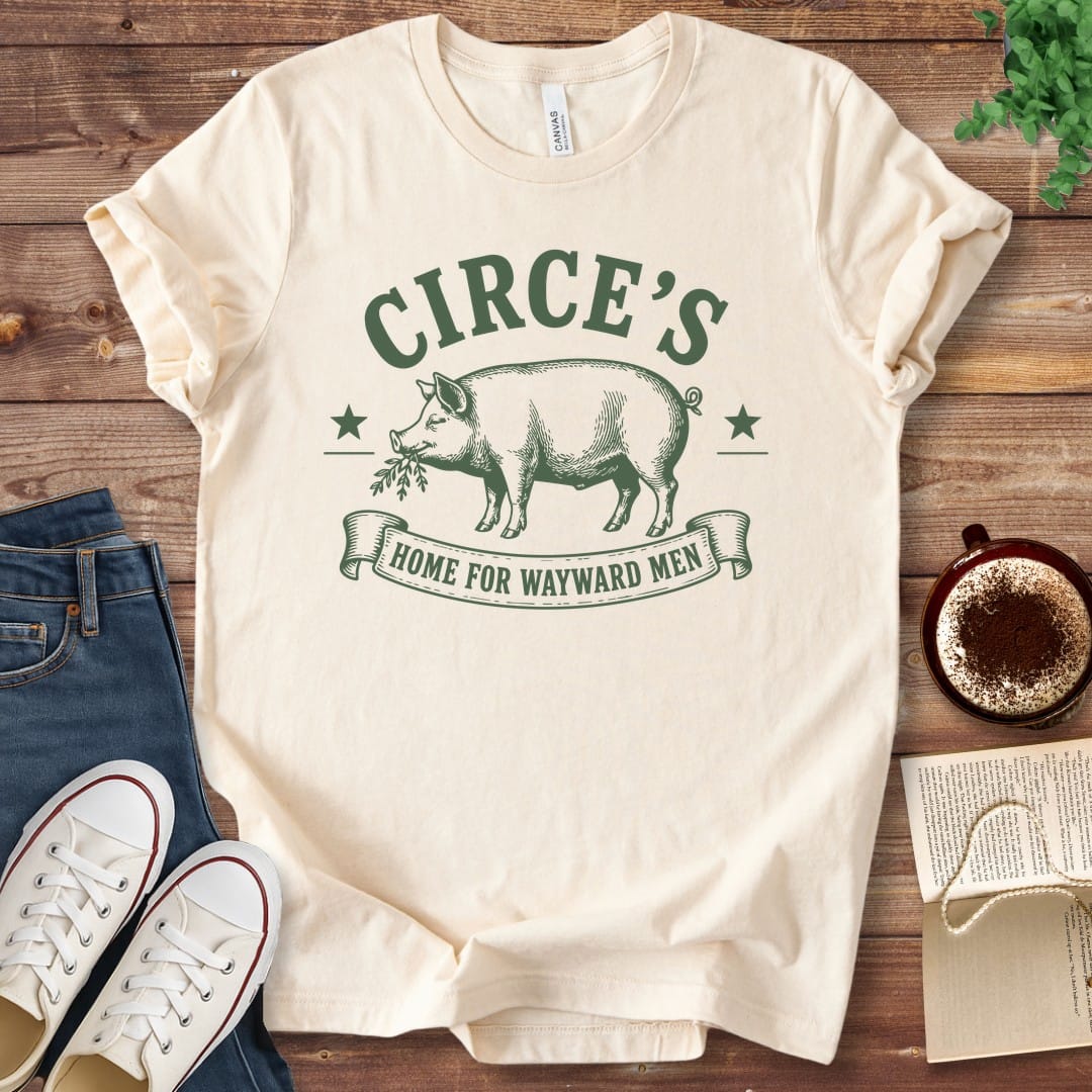 T-Shirt Natural / S Circe's Home for Wayward Men Homer's Odyssey T-Shirt