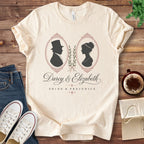 T-Shirt Natural / S Darcy and Elizabeth Silhouettes T-Shirt