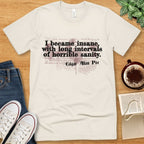T-Shirt Natural / S Edgar Allan Poe Shirt - Quote About Sanity
