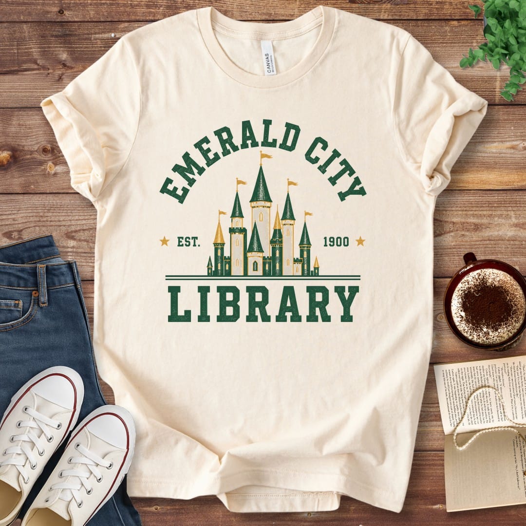 T-Shirt Natural / S Emerald City Library T-Shirt