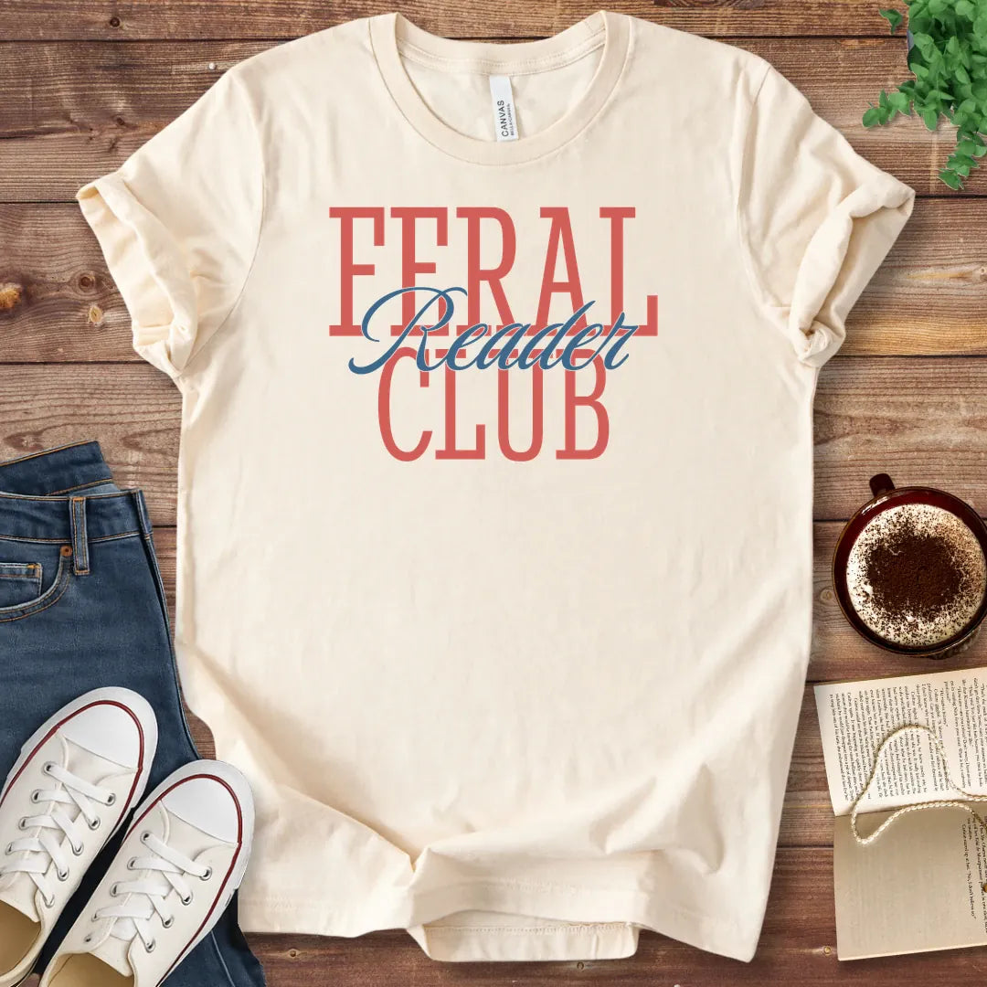 T-Shirt Natural / S Feral Reader Club T-Shirt