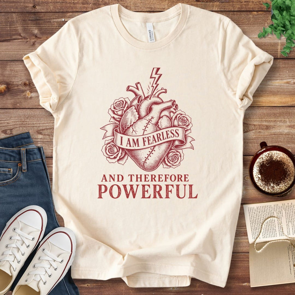 T-Shirt Natural / S Frankenstein I Am Fearless T-Shirt