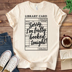 T-Shirt Natural / S Fully Booked Library Card T-Shirt