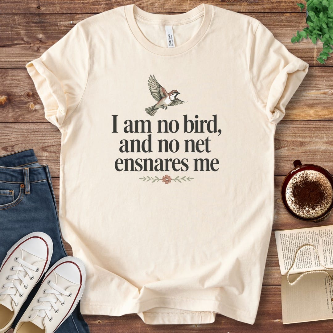 T-Shirt Natural / S I Am No Bird Jane Eyre T-Shirt