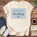 T-Shirt Natural / S I Wish I Was Reading Stripes T-Shirt