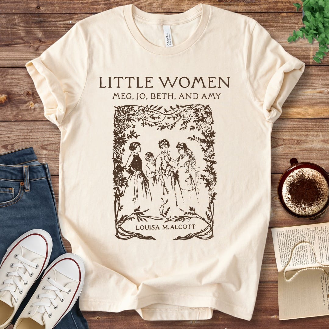 T-Shirt Natural / S Little Women Book Cover T-Shirt