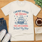 T-Shirt Natural / S Little Women Quote Shirt – I Am Not Afraid of Storms