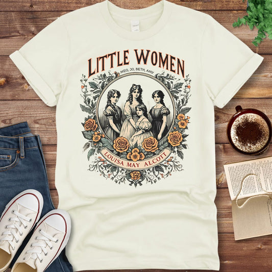 Printful T-shirt Natural / S Little Women Shirt