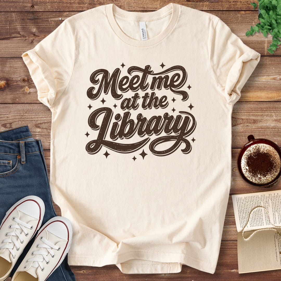 T-Shirt Natural / S Meet Me At The Library T-Shirt
