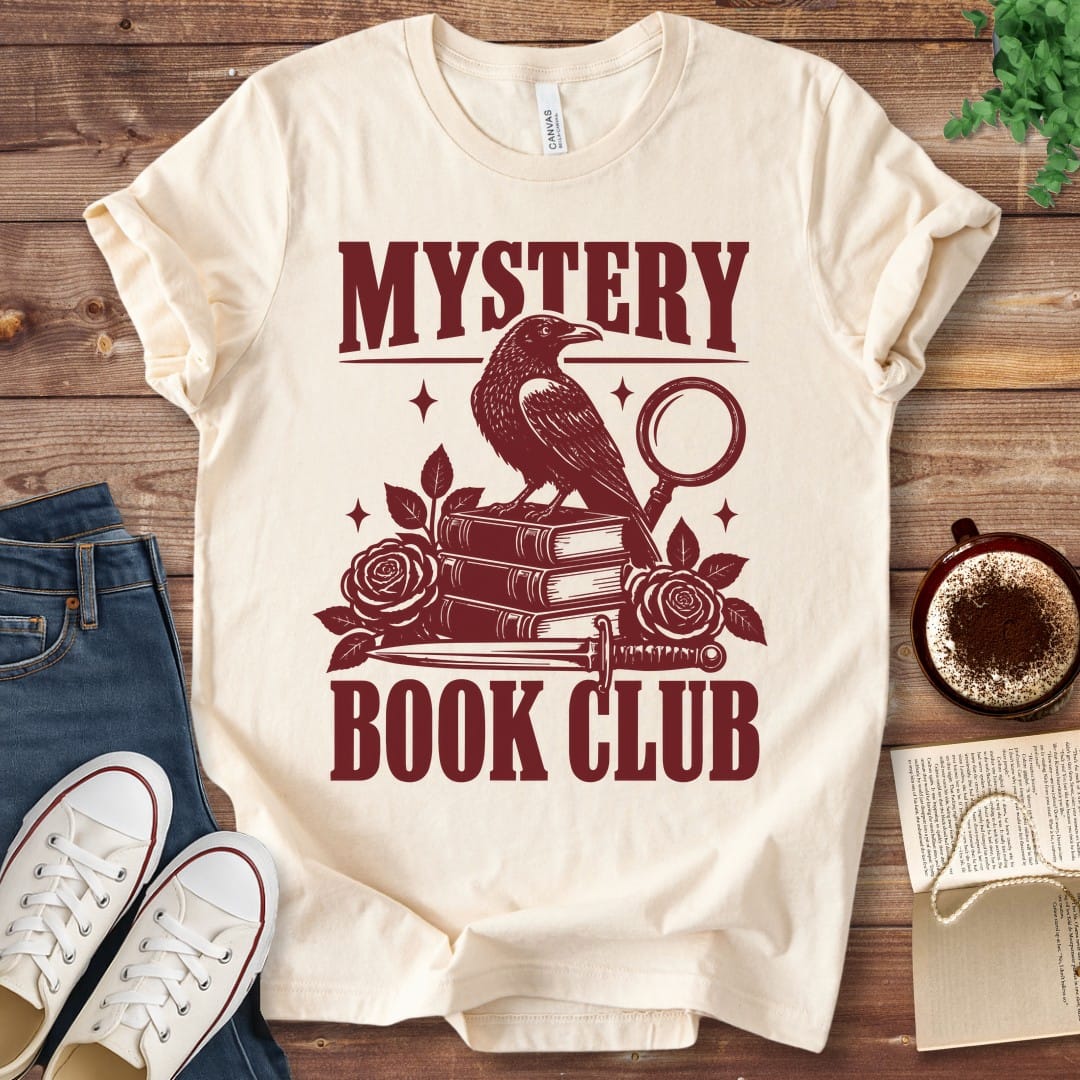 T-Shirt Natural / S Mystery Book Club Raven T-Shirt