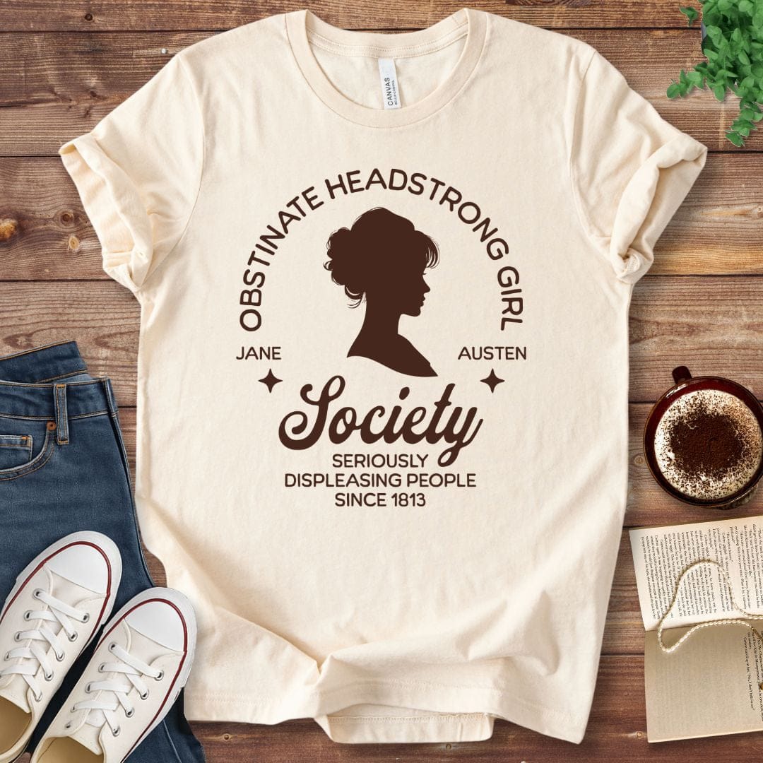 T-Shirt Natural / S Obstinate Headstrong Girl Society Shirt