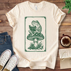 T-Shirt Natural / S Reading Frog Book Lover Shirt