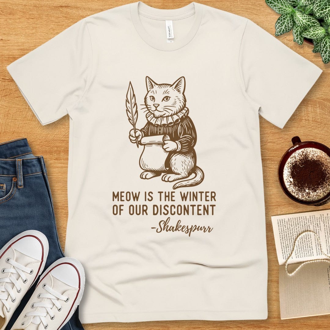 T-Shirt Natural / S Shakespurr Funny Shakespeare T-Shirt