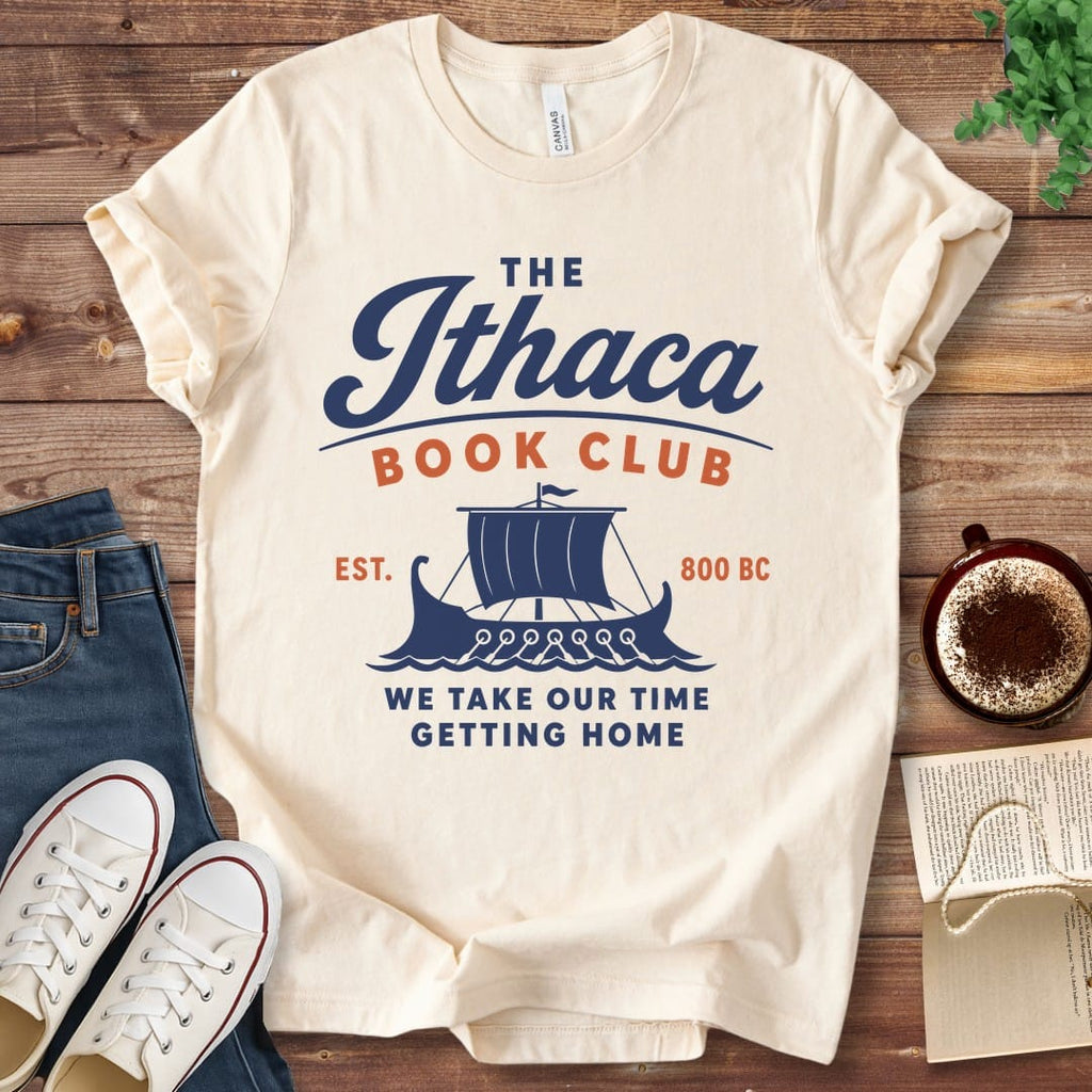 T-Shirt Natural / S The Ithaca Book Club Homer's Odyssey T-Shirt