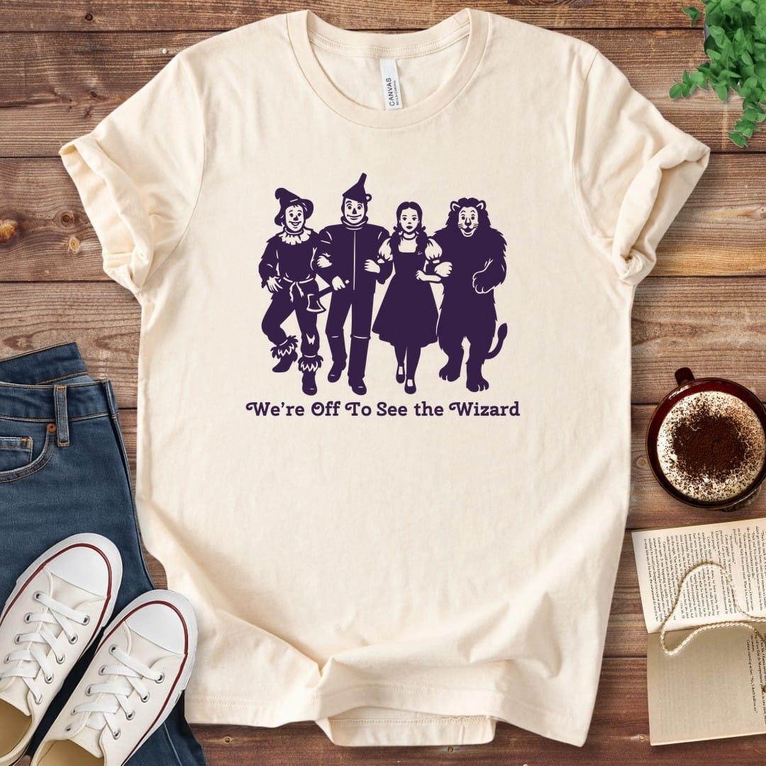 T-Shirt Natural / S We're Off To See the Wizard Characters T-Shirt