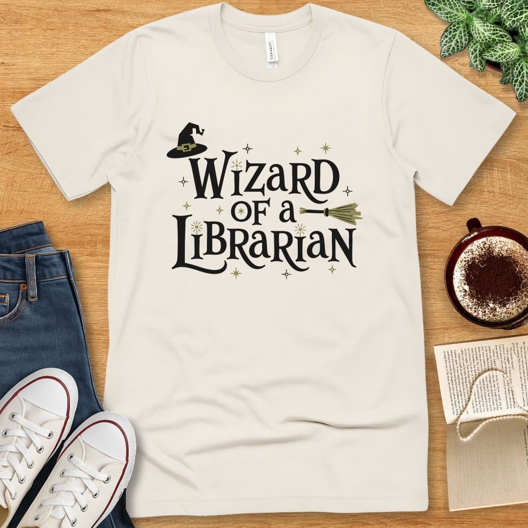T-Shirt Natural / S Wizard of a Librarian T-shirt