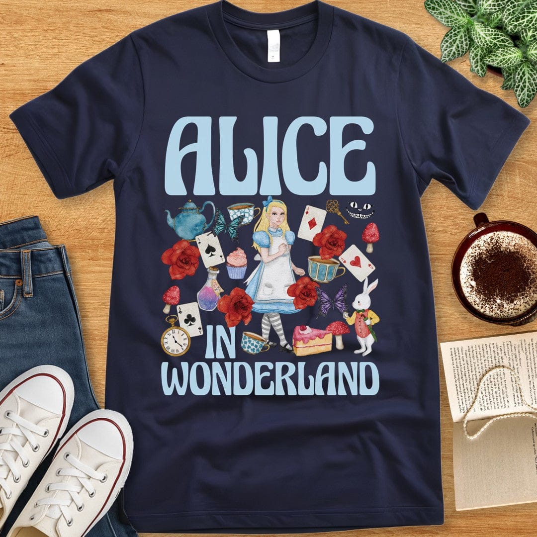 T-Shirt Navy / S Alice in Wonderland T-Shirt