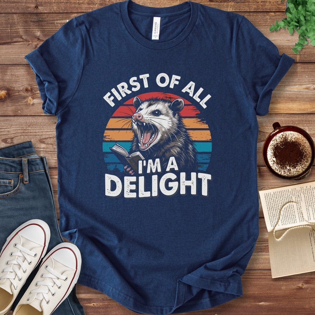 T-Shirt Navy / S Chaotic Possum Book Lover Shirt