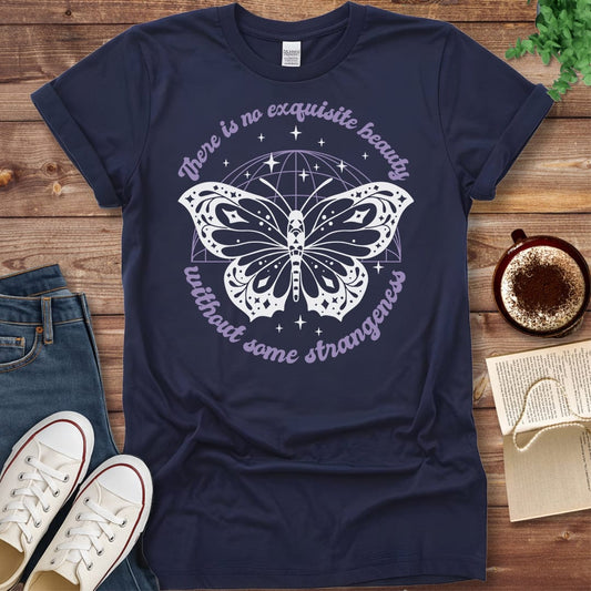 Pride & Pedantry Literary Tees T-shirt Navy / S Edgar Allan Poe Butterfly Shirt