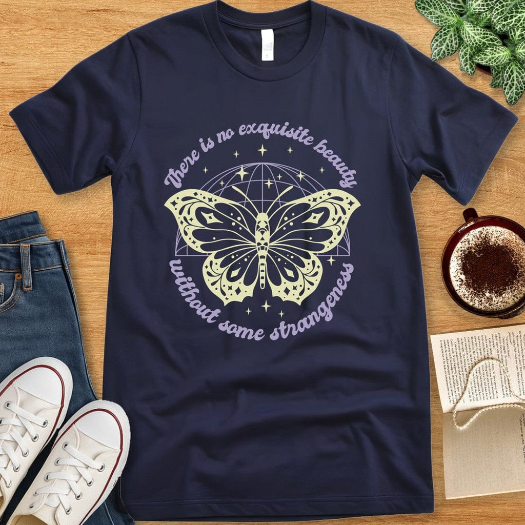 T-Shirt Navy / S Edgar Allan Poe Butterfly Shirt