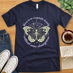 T-Shirt Navy / S Edgar Allan Poe Butterfly Shirt