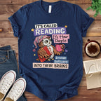 T-Shirt Navy / S It's Called Reading Owl T-Shirt
