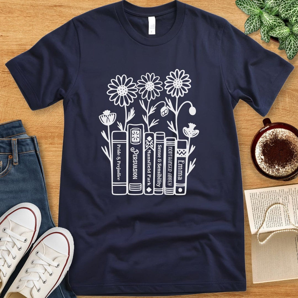 T-Shirt Navy / S Jane Austen Books Shirt