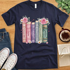 T-Shirt Navy / S Jane Austen Bookshelf T-shirt