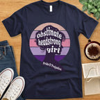 T-Shirt Navy / S Jane Austen Quote - Obstinate Headstrong Girl