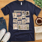 T-Shirt Navy / S Jane Austen Stamps T-Shirt